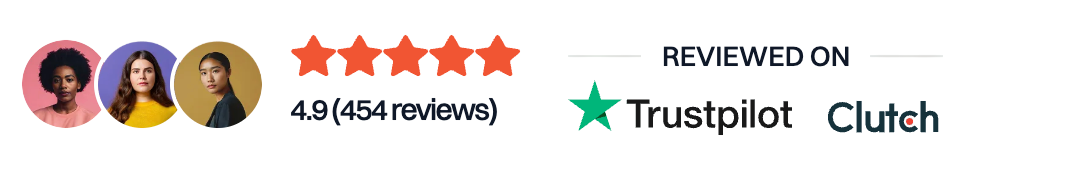 5.0 Rated - Reviewed on Trustpilot & Clutch